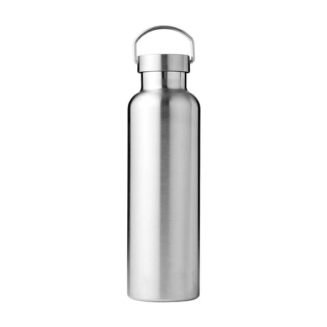 Pulito PureThermoBottle Classic Termos 750 ml sølv i rustfritt stål med lokket på, sett forfra