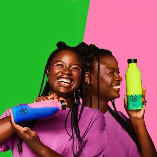 24 Bottles Urban Drikkedunk 500 ml - Reactive Pink / Blue - Suztain.no 