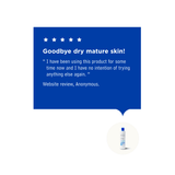 Sea Magik Silky Smooth Body Lotion 300ml hvit i plast, med en blå anmeldelsesboble som dekker toppen