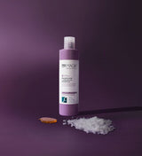 Sea Magik Sjampo Magnesium + Argan 300 ml i lilla bio-plast flaske, med magnesiumflak og arganolje på siden