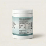 Suztain Marine Collagen 300 gram Natural i plast med etikett som viser næringsinnhold, sett fra siden