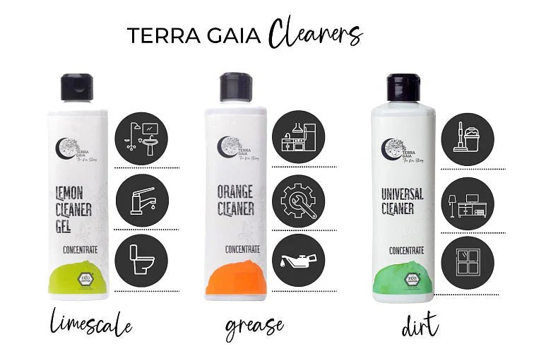 Terra Gaia Rengjøringsspray 500ml - Appelsin- Økologisk - Suztain.no 