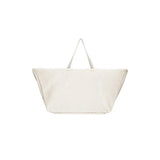 The Organic Company Big Long Bag veske Lys Beige i bomull, sett forfra med håndtakene opp