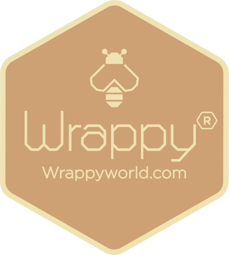 Wrappy Bivoks Matinnpakning - 3 mellomstore ark - Suztain.no 